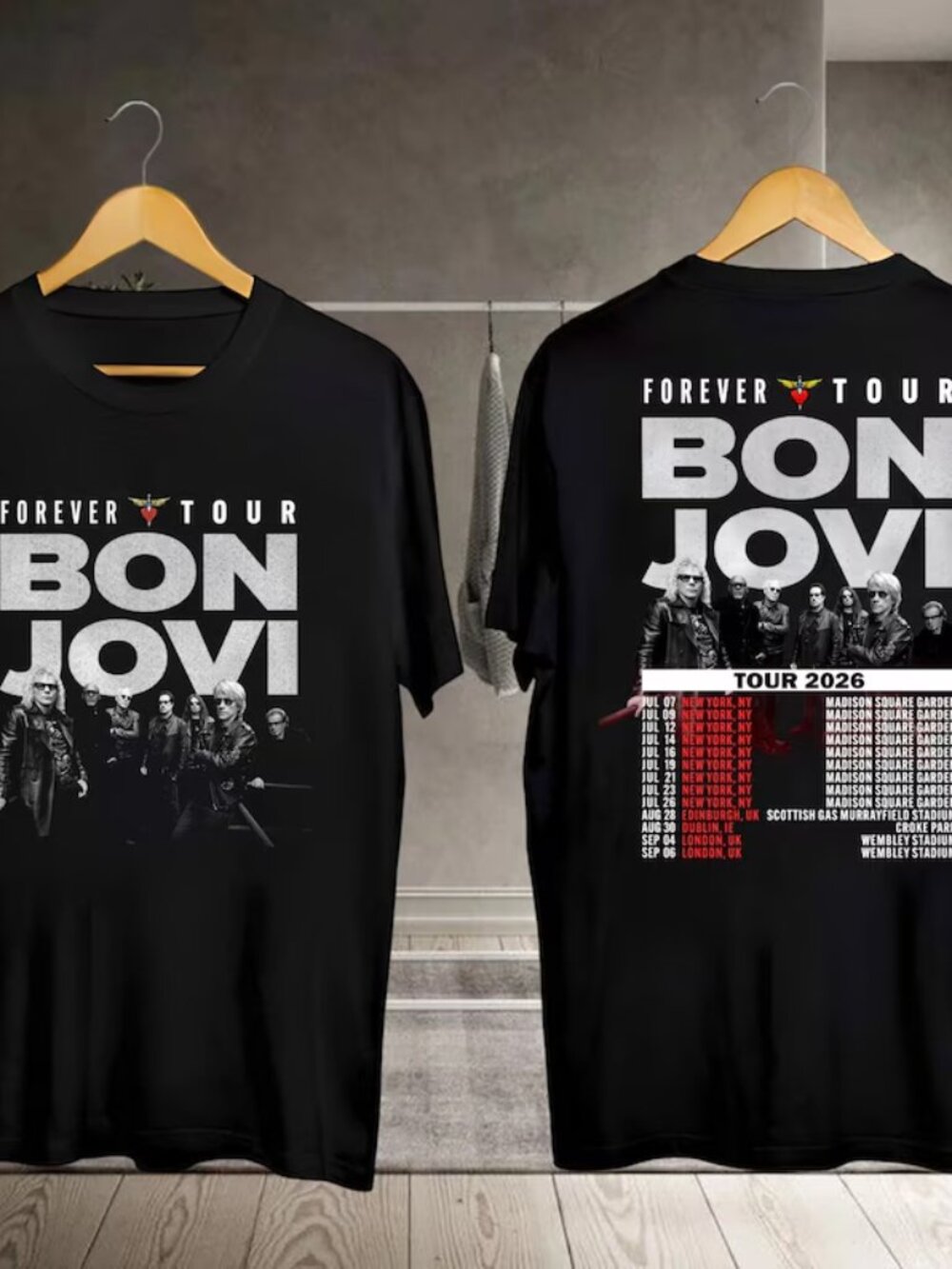 Bon Jovi Forever Tour 2026 T-Shirt, Bon Jovi Concert T Shirt